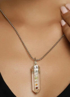 Silver Stones Alloy Necklace Party Wear