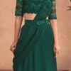 Green Chinon Silk Embroidered Ready Pleated Saree Party Wear 1 Green Chinon Silk Embroidered Ready Pleated Saree Party Wear -ZariGrace Shop green chinon silk embroidered ready pleated saree saska36307302c l