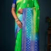 Green Color Banarasi Art Silk Weaving Work Saree Festive Wear 1 Green Color Banarasi Art Silk Weaving Work Saree Festive Wear -ZariGrace Shop green color banarasi art silk weaving work saree sasprt8308 l