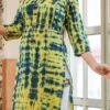 Green Cotton Printed Kurta Churidar Set Party Wear -ZariGrace Shop green cotton printed kurta churidar set krsjkk511 l
