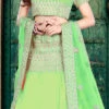 Green Embroidered A Line Lehenga Wedding Wear -ZariGrace Shop green embroidered a line lehenga ghsmvn156 l