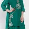 Green Georgette Kurta Sharara Set Party Wear 2 Green Georgette Kurta Sharara Set Party Wear -ZariGrace Shop green georgette kurta sharara set slsdrnr482 l