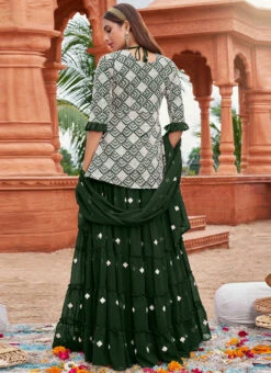Green Georgettte Embroidered A Line Lehenga Festive Wear 9 Green Georgettte Embroidered A Line Lehenga Festive Wear -ZariGrace Shop green georgettte embroidered a line lehenga ghska43441107 b