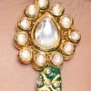 Green Kundan N Bead Mangtikka Party Wear -ZariGrace Shop green kundan n bead mangtikka hejdfemdw022 l