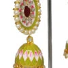 Green Meenakari Jhumka Party Wear -ZariGrace Shop green meenakari jhumka erddrj9594h l
