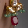 Green N Pink Stud Earrings Party Wear -ZariGrace Shop green n pink stud earrings erdfemnw007 l