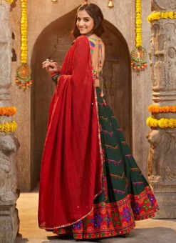 Green Viscose Rayon Kutch And Mirror Work Chaniya Choli Festive Wear 9 Green Viscose Rayon Kutch And Mirror Work Chaniya Choli Festive Wear -ZariGrace Shop green viscose rayon kutch and mirror work chaniya choli ghsom2335 b