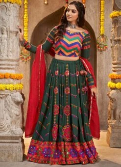 Green Viscose Rayon Kutch And Mirror Work Chaniya Choli Festive Wear 8 Green Viscose Rayon Kutch And Mirror Work Chaniya Choli Festive Wear -ZariGrace Shop green viscose rayon kutch and mirror work chaniya choli ghsom2335 u