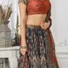 Grey Art Silk Kalamkari Print Umbrella Lehenga Festive Wear -ZariGrace Shop grey art silk kalamkari print umbrella lehenga ghsjssb1632 l