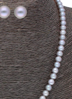 Grey Designer Necklace Set Party Wear