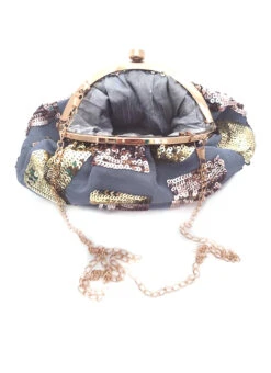 Grey Georgette Designer Clutch