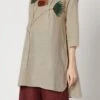 Grey Linen Kurta Palazzo Set Work Wear 1 Grey Linen Kurta Palazzo Set Work Wear -ZariGrace Shop grey linen kurta palazzo set krsdvcsvts27 l