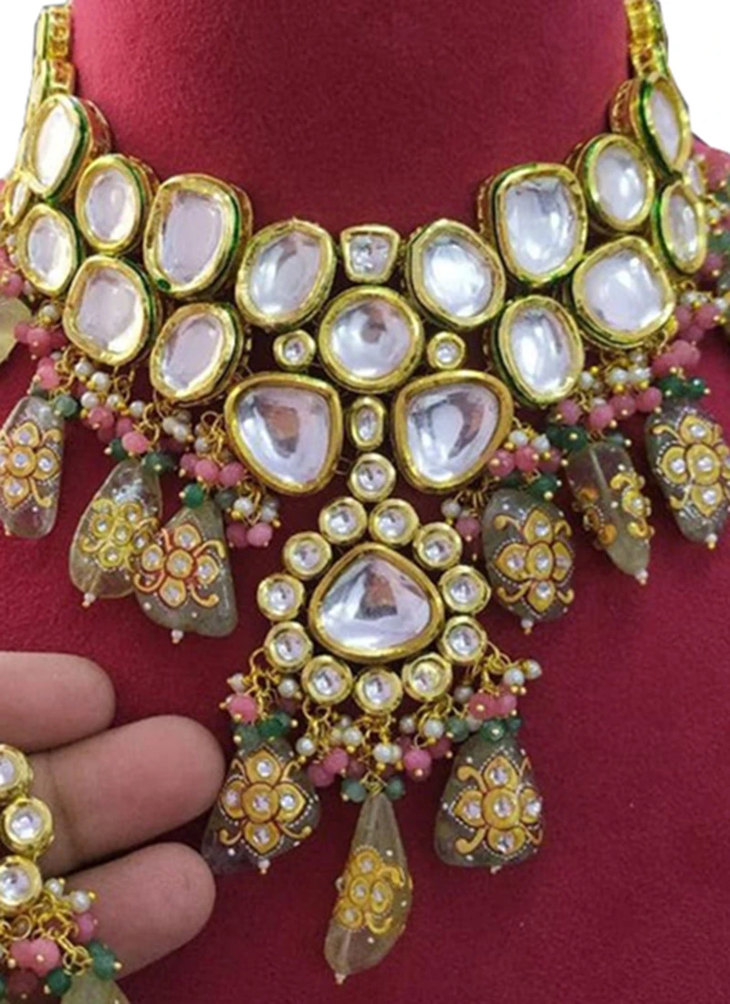 Grey Necklace Set Wedding Wear 3 Grey Necklace Set Wedding Wear