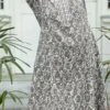 Grey Pure Cotton Hand Block Printed Kurta Salwar Set After Six Wear