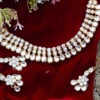 Kundan White Line Necklace Set Party Wear -ZariGrace Shop kundan white line necklace set jynsdrj9693h l