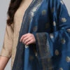 Lapis Blue Benarasi Silk Jacquard Woven Dupatta Festive Wear 2 Lapis Blue Benarasi Silk Jacquard Woven Dupatta Festive Wear -ZariGrace Shop lapis blue benarasi silk jacquard woven dupatta dpsli1403108ib l