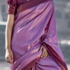 Lavender Color Softy Kanjivaram Chaap Dying Saree Festive Wear -ZariGrace Shop lavender color softy kanjivaram chaap dying saree samam1775 l
