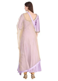 Lavender Taffeta Silk Embroidery Anarkali Suit Party Wear -ZariGrace Shop lavender taffeta silk embroidery anarkali suit slkifh9900536 b