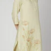 Light Cream Linen Kurta Palazzo Set Work Wear -ZariGrace Shop light cream linen kurta palazzo set krsdvcsvts31 l