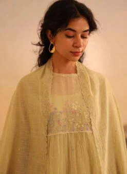 Light Green Chanderi Silk Embroidered Dupatta Party Wear 9 Light Green Chanderi Silk Embroidered Dupatta Party Wear -ZariGrace Shop light green chanderi silk embroidered dupatta dpbadcsdusg02 b