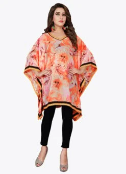 Light Orange Georgette Kaftan After Six Wear 8 Light Orange Georgette Kaftan After Six Wear -ZariGrace Shop light orange georgette kaftan kfmnc009 u