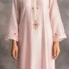 Light Pink Chanderi Silk Embroidered Straight Pant Suit Party Wear -ZariGrace Shop light pink chanderi silk embroidered straight pant suit krdvc19 l