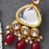 Maroon Alloy Kundan Necklace Party Wear 1 Maroon Alloy Kundan Necklace Party Wear -ZariGrace Shop maroon alloy kundan necklace jysmnikm1188 l
