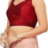 Maroon Art Silk Blouse After Six Wear