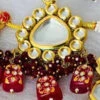 Maroon Designer Necklace Set Party Wear