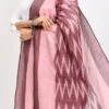 Maroon Handloom Cotton Ikkat Printed Dupatta Work Wear -ZariGrace Shop maroon handloom cotton ikkat printed dupatta dpdmimfd136 l