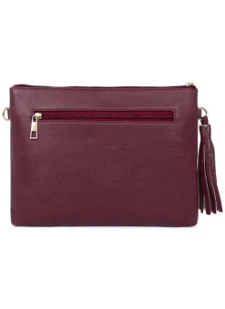 Maroon Polyster Clutch -ZariGrace Shop maroon polyster clutch hbdsa430a b