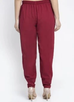 Maroon Rayon Straight Pant Work Wear -ZariGrace Shop maroon rayon straight pant wbdmf1111mr b