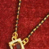 Maroon Stone Work Mangalsutra Party Wear