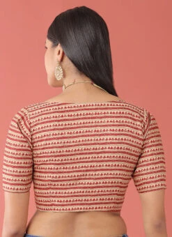 Maroon Viscose Rayon Printed Readymade Blouse Party Wear -ZariGrace Shop maroon viscose rayon printed readymade blouse blspfb219m b