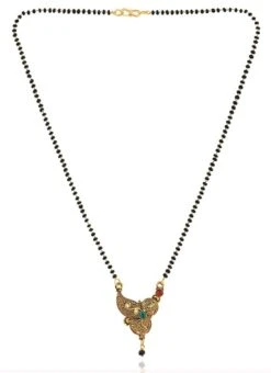 Multicolor Antique Gold Plated Long Traditional Mangalsutra Wedding Wear 7 Multicolor Antique Gold Plated Long Traditional Mangalsutra Wedding Wear -ZariGrace Shop multicolor antique gold plated long traditional mangalsutra jynejmpf8056 b