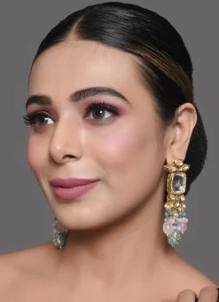 Multicolor Danglers Earrings Party Wear -ZariGrace Shop multicolor danglers earrings erdfemdw007 b