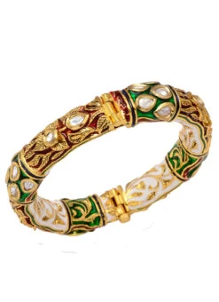 Multicolor Kundan Designer Bracelet Party Wear -ZariGrace Shop multicolor kundan designer bracelet hnjjde1326 b