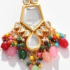 Multicolored Alloy Kundan Danglers Party Wear -ZariGrace Shop multicolored alloy kundan danglers ermni223 l