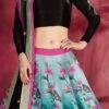 Multicolored Art Silk A Line Lehenga Party Wear -ZariGrace Shop multicolored art silk a line lehenga ghmkns7505 l