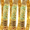 Multicolored Bangle Set Festive Wear -ZariGrace Shop multicolored bangle set hjbrmkns0527 l
