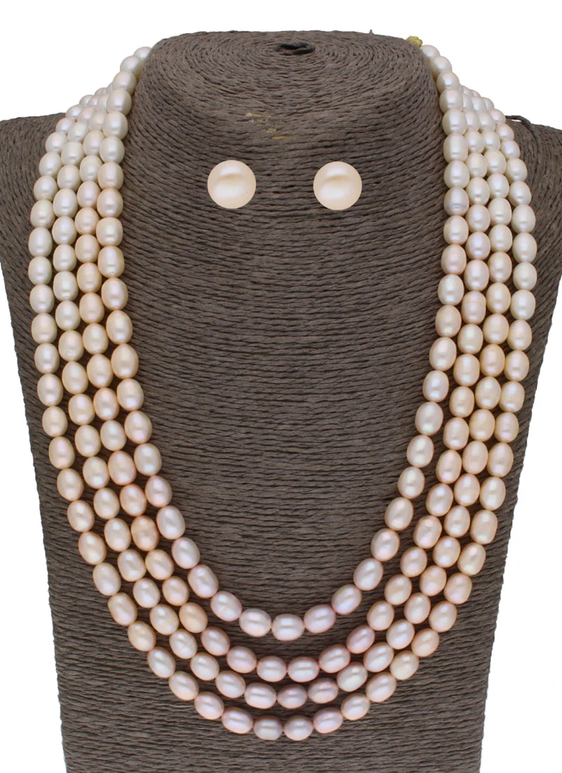 Multicolored Four Layered Necklace Set Party Wear 5 Multicolored Four Layered Necklace Set Party Wear - Image 3