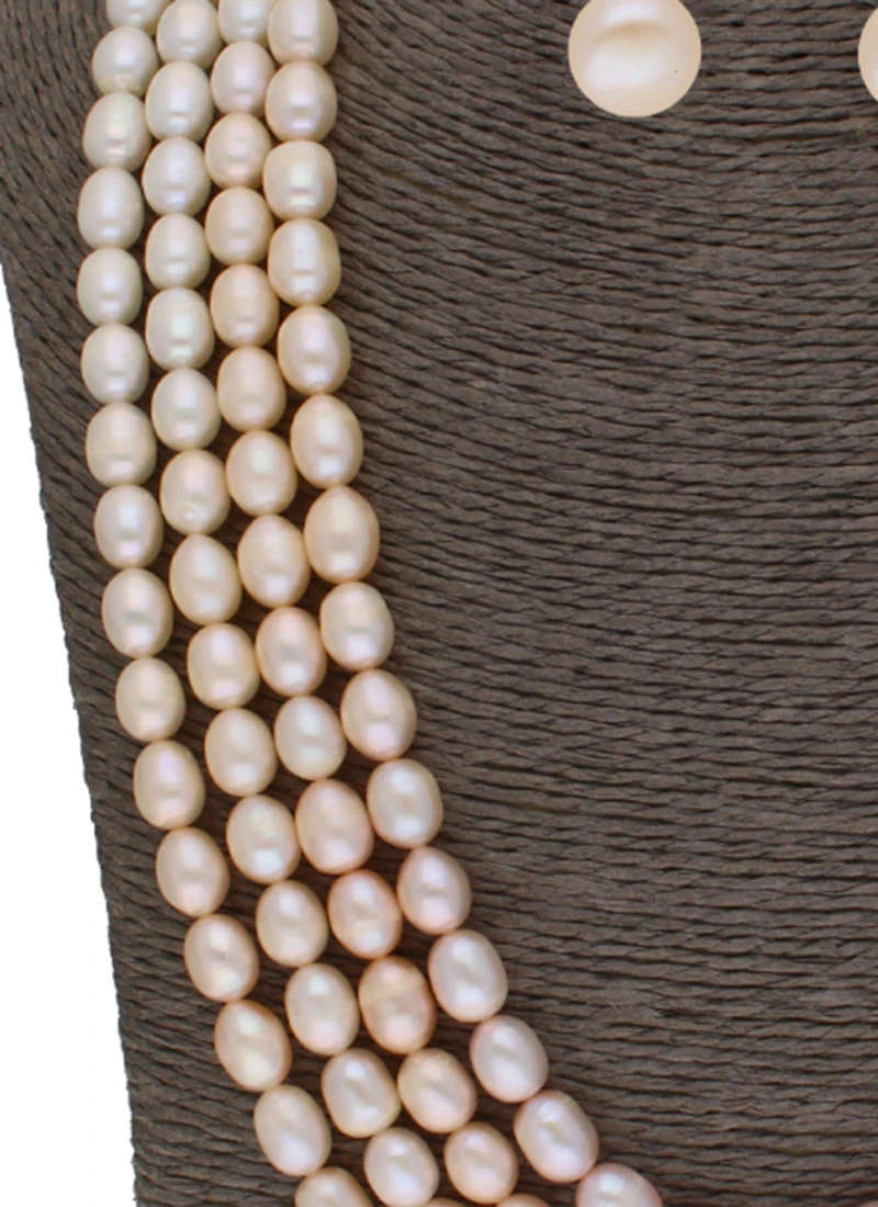 Multicolored Four Layered Necklace Set Party Wear 3 Multicolored Four Layered Necklace Set Party Wear