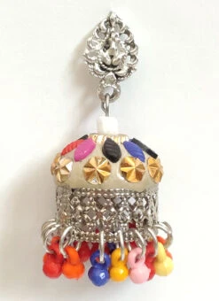 Multicolored Jhumka Earrings Festive Wear