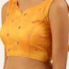 Mustard Cotton Silk Brocade Blouse Party Wear -ZariGrace Shop mustard cotton silk brocade blouse blspfb194mu l
