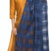 Navy Blue Cotton Dupatta Festive Wear -ZariGrace Shop navy blue cotton dupatta dpdmfmfd013 l