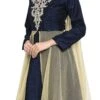 Navy Blue Embroidered Anarkali Suit Party Wear -ZariGrace Shop navy blue embroidered anarkali suit sldrrwrs446 l
