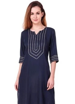 Navy Blue Printed Kutra Palazzo Set After Six Wear -ZariGrace Shop navy blue embroidered indo western suit iwsudmf177 b