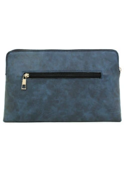 Navy Blue Polyster Clutch -ZariGrace Shop navy blue polyster clutch hbdsa437a b