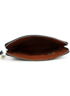 Navy Blue Polyster Clutch