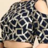Navy Blue Sequins Net Cold Shoulder Blouse Festive Wear 2 Navy Blue Sequins Net Cold Shoulder Blouse Festive Wear -ZariGrace Shop navy blue sequins net cold shoulder blouse BLBS02303764 l